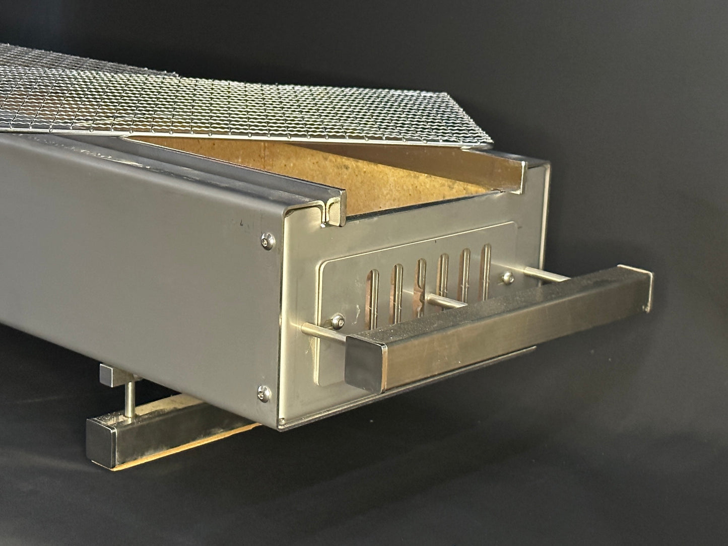 Hibachi Tabo Commercial Grill - with Yakitori Rail, 3 Mesh Grills and Stainless Steel Scoop