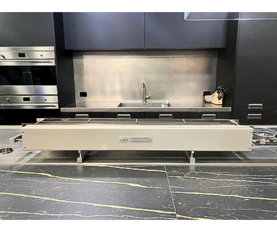 Hibachi Tabo Commercial Large Grill - with Yakitori Rail and 3 Large Mesh Grills and Stainless Scoop