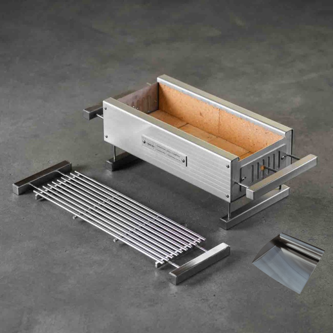Hibachi Tabo Classic Pro Grill - with Stainless Rod Grill and Stainless Steel scoop